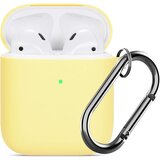 Venisymlis Silikonski etui za slušalke AirPods z obeskom za ključe, zaščitni ovitek za slušalke AirPods, odporen proti udarcem, (22102022) Cene