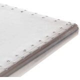 vidaXL Letalska pisalna miza srebrna 112x50x76 cm kovina | Shoptok.si