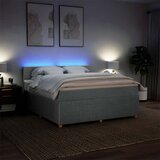  Krevet s oprugama i madracem svjetlosivi 180x200 cm od tkanine | shoptok.hr