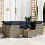 vidaXL 7-dijelni set vrtnih sofa od poliratana s jastucima sivi | shoptok.hr