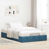 vidaXL Otomanski posteljni okvir brez vzmetnice moder 120x190 cm žamet, (21611903) | Shoptok.si