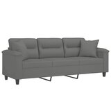  Trosjed s jastucima tamnosivi 180 cm od mikrovlakana | shoptok.hr