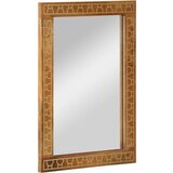 vidaXL Kopalniško ogledalo 50x70x2,5 cm trden mangov les in steklo | Shoptok.si