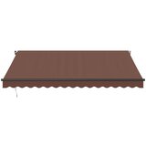 Tenda na ručno uvlačenje smeđa 400 x 350 cm | shoptok.hr