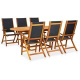  7-dijelni vrtni blagovaonski set od masivnog bagremovog drva | shoptok.hr