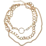 Urban Classics Accessoires Gold Ring Layering Necklace