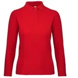 MAJICA DUGI RUKAVI POLO B&C ID.001 LSL/WOMEN 180G CRVENA XS