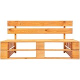  Vrtni sredinski kavč iz palet medeno rjava impregn. borovina | Shoptok.si