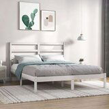 Posteljni okvir bel iz trdne borovine 140x200 cm, (20648055) | Shoptok.si