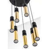 Jupiter 2018 - visilica na sajli alas 7xGU10/10W/230V zlatna/crna | Eponuda.com