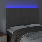  Posteljno vzglavje temno sivo 144x5x118/128 cm žamet, (20793099) | Shoptok.si