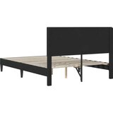  Krevetna konstrukcija s uzglavljem Crna 120 x 190 cm Baršun | shoptok.hr