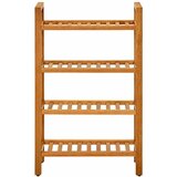  Stalak za obuću s 4 police 50x27x80 cm od masivne hrastovine | shoptok.hr