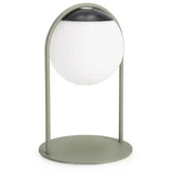 Zelena LED stolna lampa s mogućnosti zatamnjivanja s plastičnim sjenilom (visina 21 cm) Pansy –