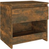 The Living Store Nočna omarica dimljeni hrast 40x30x39 cm konstruiran les - Nočna Omarica, (21421166) | Shoptok.si