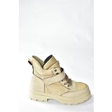 Fox Shoes Beige Fabric Daily Women's Boots | Shoptok.si