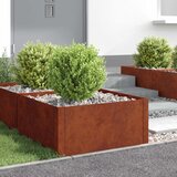  Ograda oko Travnjaka 4 pcs 60 x 60 x 35 cm Čelik Rđa | shoptok.hr