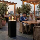 BIO kamin ALICANTE, 26,5 x 80,5 cm, 2 kW, crne boje + zaštitni poklopac | Eponuda.com