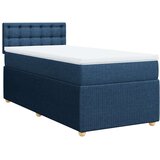 vidaXL Krevet s oprugama i madracem plavi 90 x 190 cm od tkanine | shoptok.hr