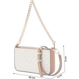 Michael Kors Torba za čez ramo kremna / kamela / zlata | Shoptok.si