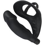 Black Velvets Cock Ring with Vibration Cene
