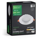 Greentech LED downlight Green Tech 6W, 3 CCT, okrugli | shoptok.hr