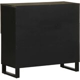  Komoda crna 80x33x75 cm Puno drvo Mango | shoptok.hr