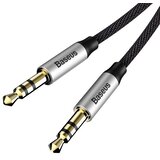 Baseus Yiven M30 3,5 mm AUX audio kabel 1 m crno/srebrni | shoptok.hr