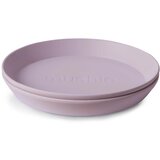 Mushie Round Dinnerware Plates krožnik Soft Lilac 1 kos Cene