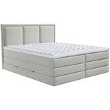 MID.YOU POSTELJA BOXSPRING 200 cm x 220 cm , tekstil svetlo siva | Shoptok.si