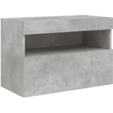 TV ormarić s LED svjetlima siva boja betona 60x30x40 cm | shoptok.hr