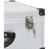  Kutija za 60 CD-ova aluminijska ABS srebrna | shoptok.hr