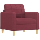  Fotelja s tabureom crvena boja vina 60 cm od tkanine | shoptok.hr
