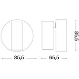 Ideal Lux led prigušiva zidna spot svetiljka elf LED/3W/230V CRI95 crna | Eponuda.com