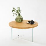 HANAH HOME serenity - transparent, oak transparentoak coffee table cene