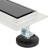  Odvod za tuš s staklenim poklopcem i 360° sifonom Crna 50 cm | shoptok.hr