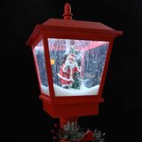  Božićna ulična lampa s lampionom Crvena 40,5x40,5x180cm | shoptok.hr