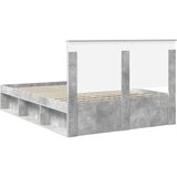  Konstrukcija postelje Beton 140 x 200 cm Masivno borovo les, (5000103405) | Shoptok.si