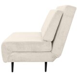 Støraa Kremno bela raztegljiva sedežna garnitura iz rebrastega žameta 140 cm Mallory – | Shoptok.si