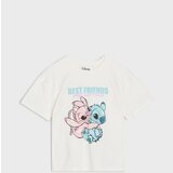 Sinsay Pamučna majica kratkih rukava Stitch Cijene