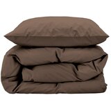 Södahl Smeđa posteljina za bračni krevet/za produženi krevet od pamučnog perkala 200x220 cm Crisp – Cijene