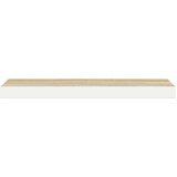  Plutajuće zidne police 2 kom hrast i bijele 90x23,5x3,8 cm MDF | shoptok.hr