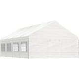 vidaXL Sjenica s krovom bijela 8 92 x 5 88 x 3 75 m polietilen Cijene