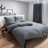 Viktorija Leskovac jorganska navlaka + 2 jastučnice dark grey flanel double Cene