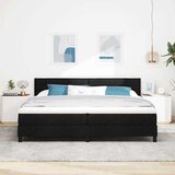  Krevet s opruga kutije s uzglavljem Crna 200 x 200 cm tkanina | shoptok.hr