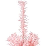  Tanka umjetna polovica božićnog drvca sa stalkom roza 210 cm | shoptok.hr