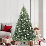 vidaXL Umjetno božićno drvce s stalakom Zelena 180 cm PE i PVC | shoptok.hr