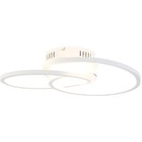 QAZQA Stropna svetilka bela 45 cm z LED 3 stopnjami zatemnitve - Rowin Cene
