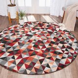 Mila Home rdeča/siva pralna okrogla preproga ø 150 cm ignite – | Shoptok.si