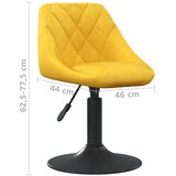 Barski stolac boja senfa baršunasti | shoptok.hr